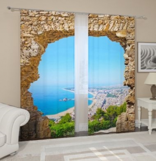 Фотошторы с печатью 3d Арка