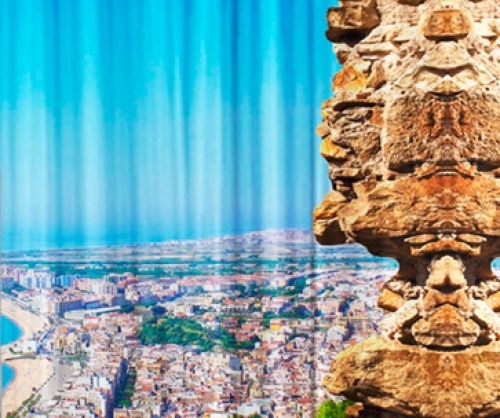 Фотошторы с печатью 3d Арка