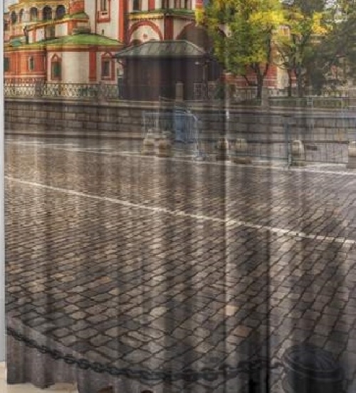Шторы 3д в комнату Города мира Москва