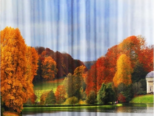 Фотошторы с печатью 3d Парк