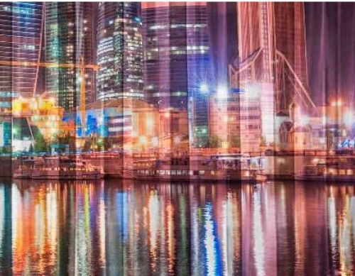 Фототюль Деловой центр Москвы