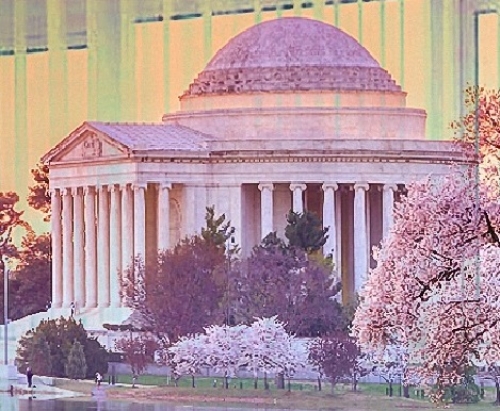3d фототюль Сиреневый вечер
