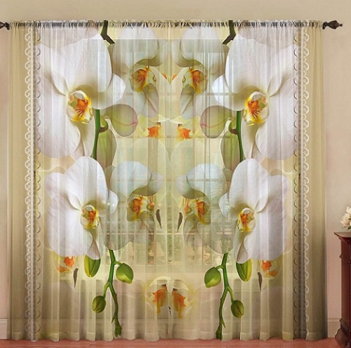 Тюль 3D / фототюль Аромат