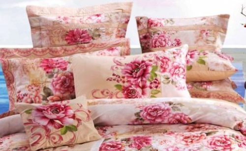 Постельное белье сатин с вышивкой 086