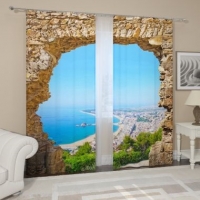 Фотошторы с печатью 3d Арка