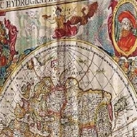 Шторы в комнату подростка Старая карта
