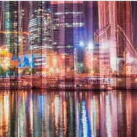 Фототюль Деловой центр Москвы